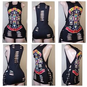 Gun's N Roses Custom Fringe Tank Top